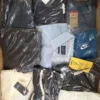 The photo shows a package with clothing in the category B.