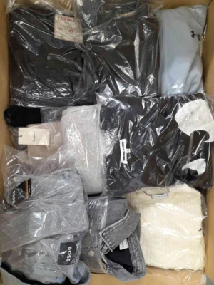 The photo shows a package with clothing in the category B.