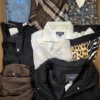 The photo shows a package with clothing in the category U.