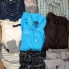 The photo shows a package with clothing in the category U.