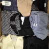 The photo shows a package with clothing in the category U.