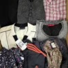 The photo shows a package with clothing in the category U.
