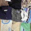 The photo shows a package with clothing in the category U.