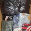 The photo shows a package with clothing in the category C.