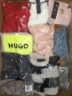 The photo shows a package with clothing in the category C.