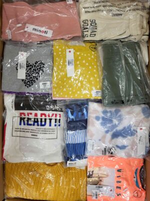 The photo shows a package with clothing in the category N.