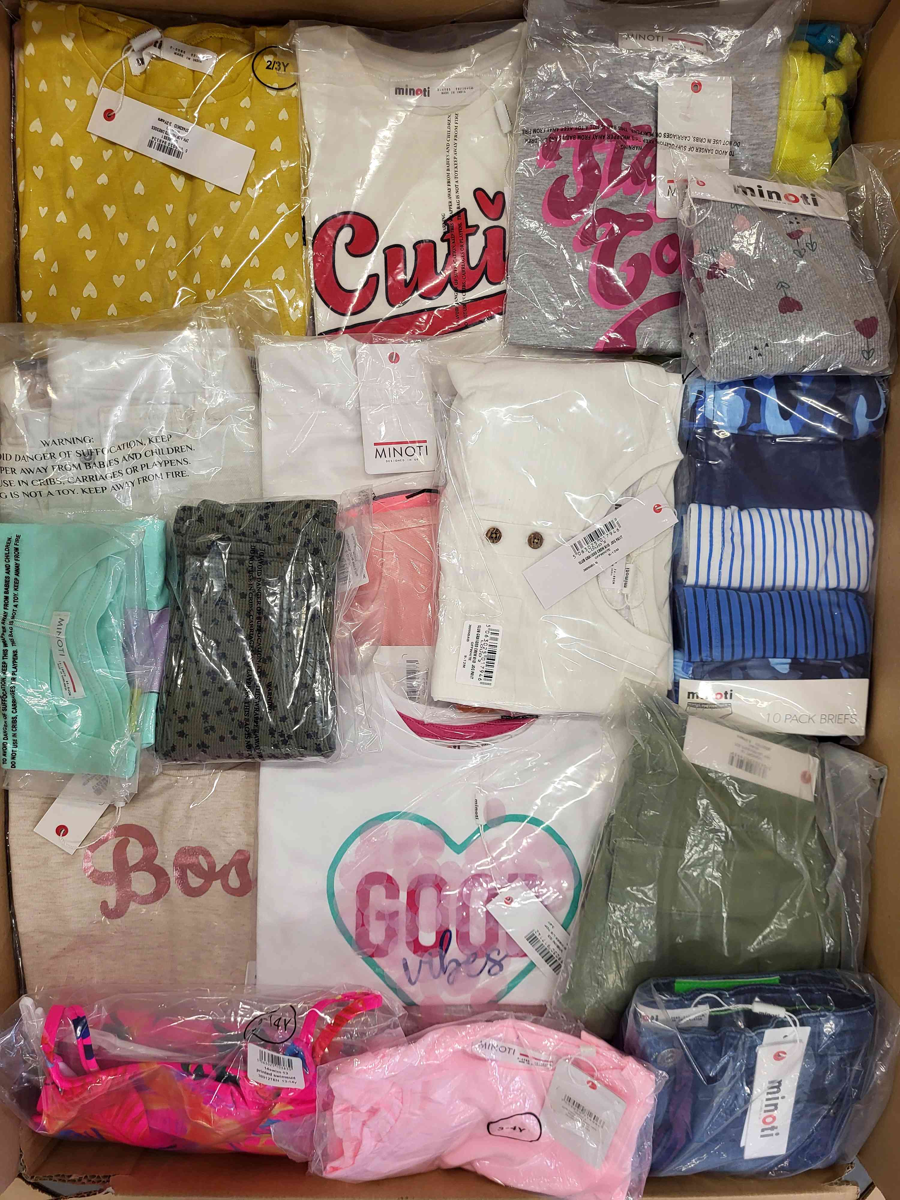 N206 3 The photo shows a package with clothing in the category N.