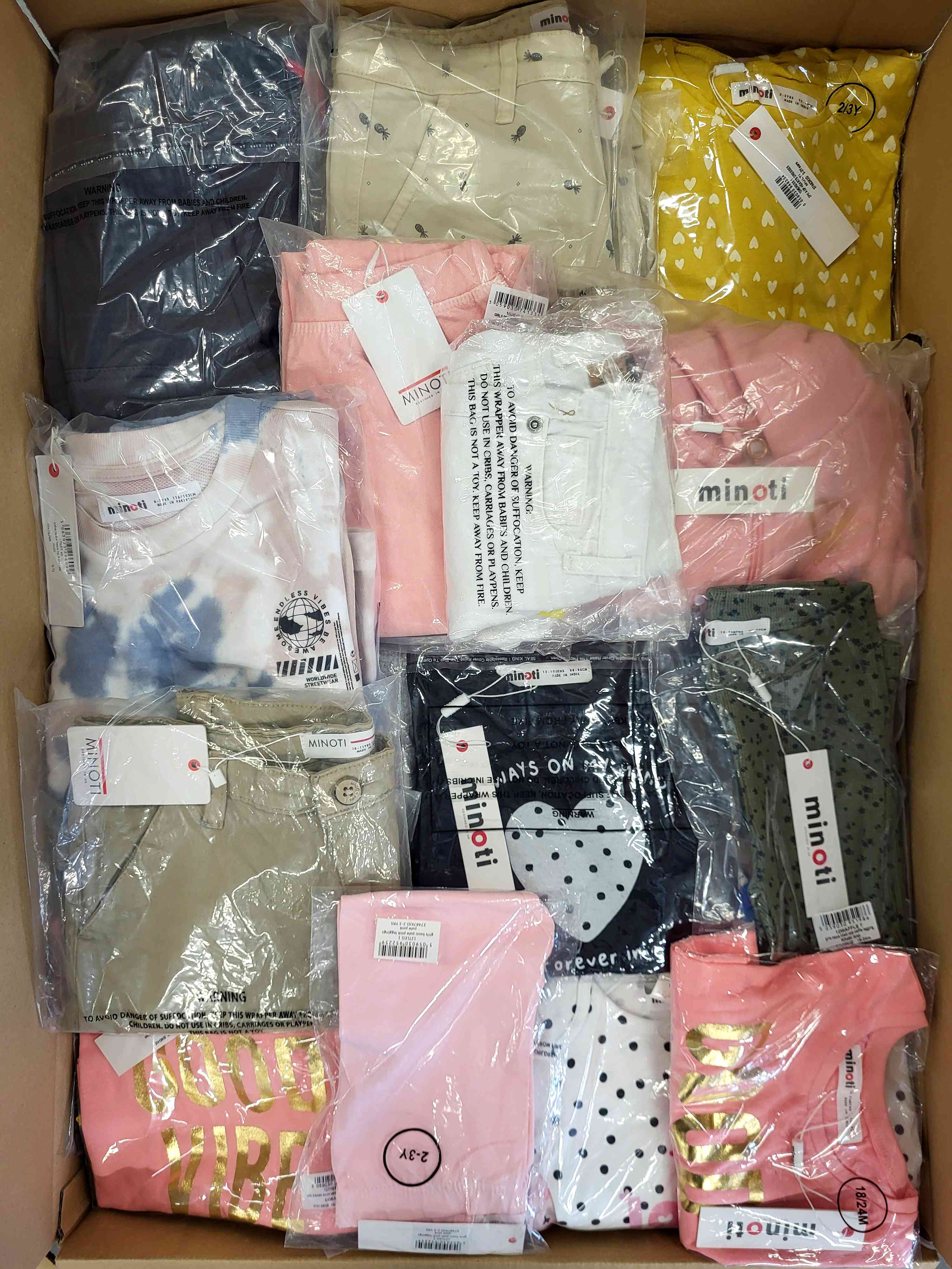 N209 3 The photo shows a package with clothing in the category N.