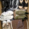 The photo shows a package with footwear in the category BSU.