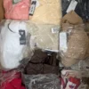 The photo shows a package with clothing in the category B.
