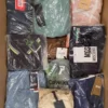 The photo shows a package with clothing in the category AP.