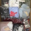 The photo shows a package with clothing in the category AP.