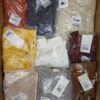 The photo shows a package with clothing in the category YA.