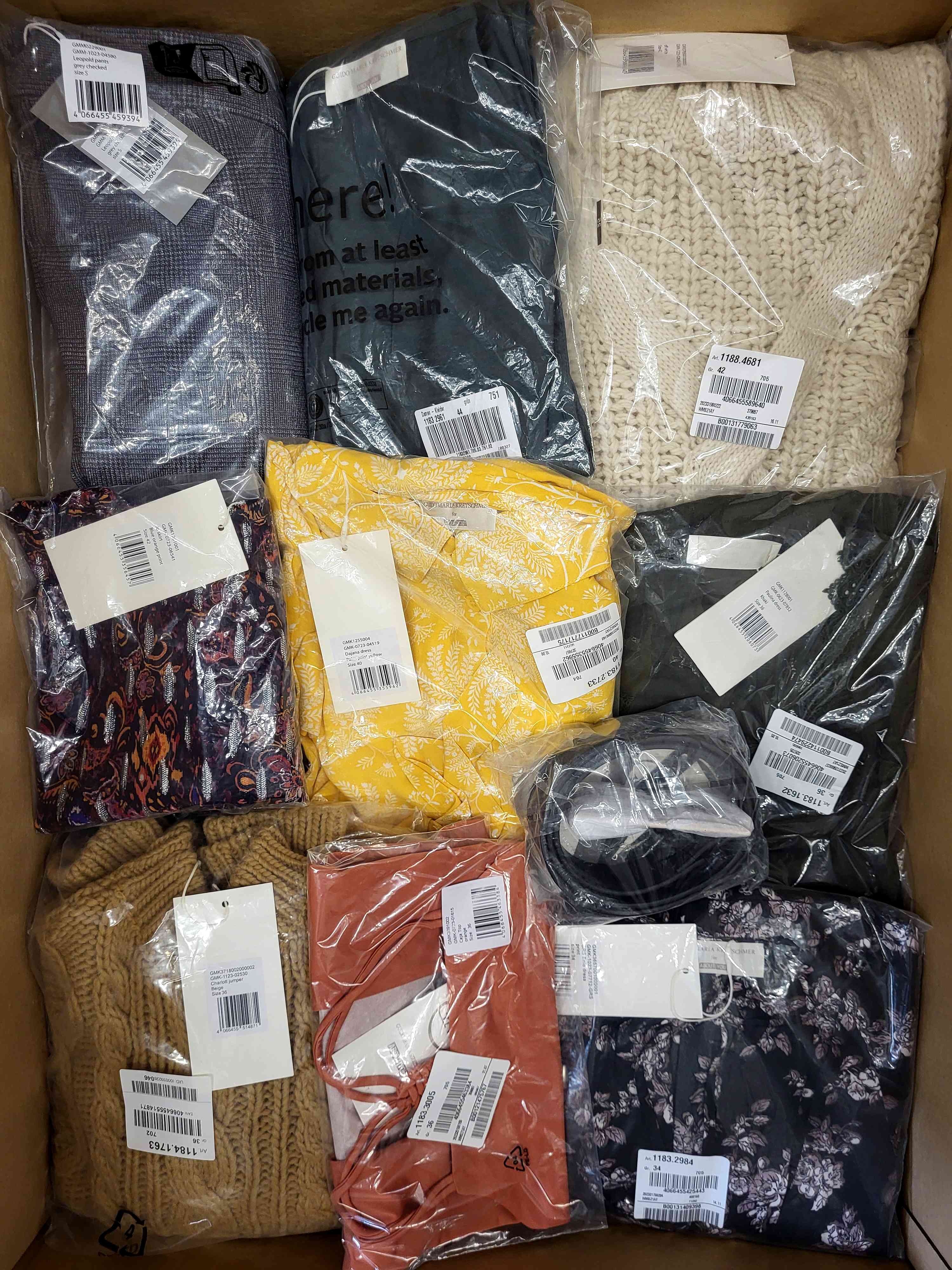 YA938 3 The photo shows a package with clothing in the category YA.