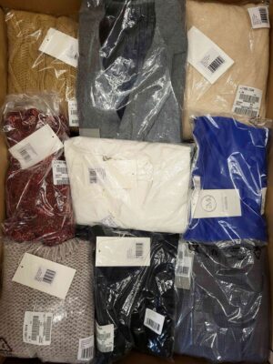 The photo shows a package with clothing in the category YA.