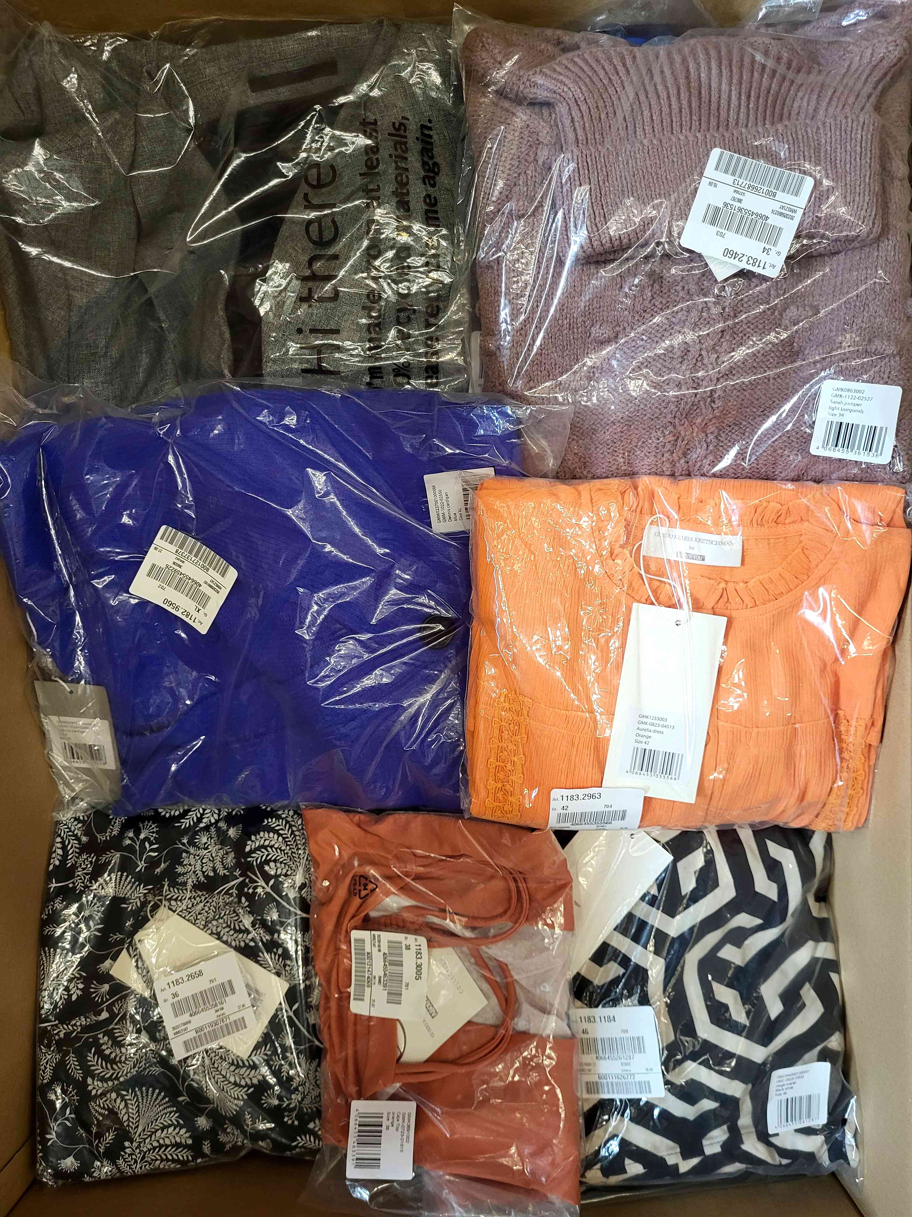 YA949 3 The photo shows a package with clothing in the category YA.