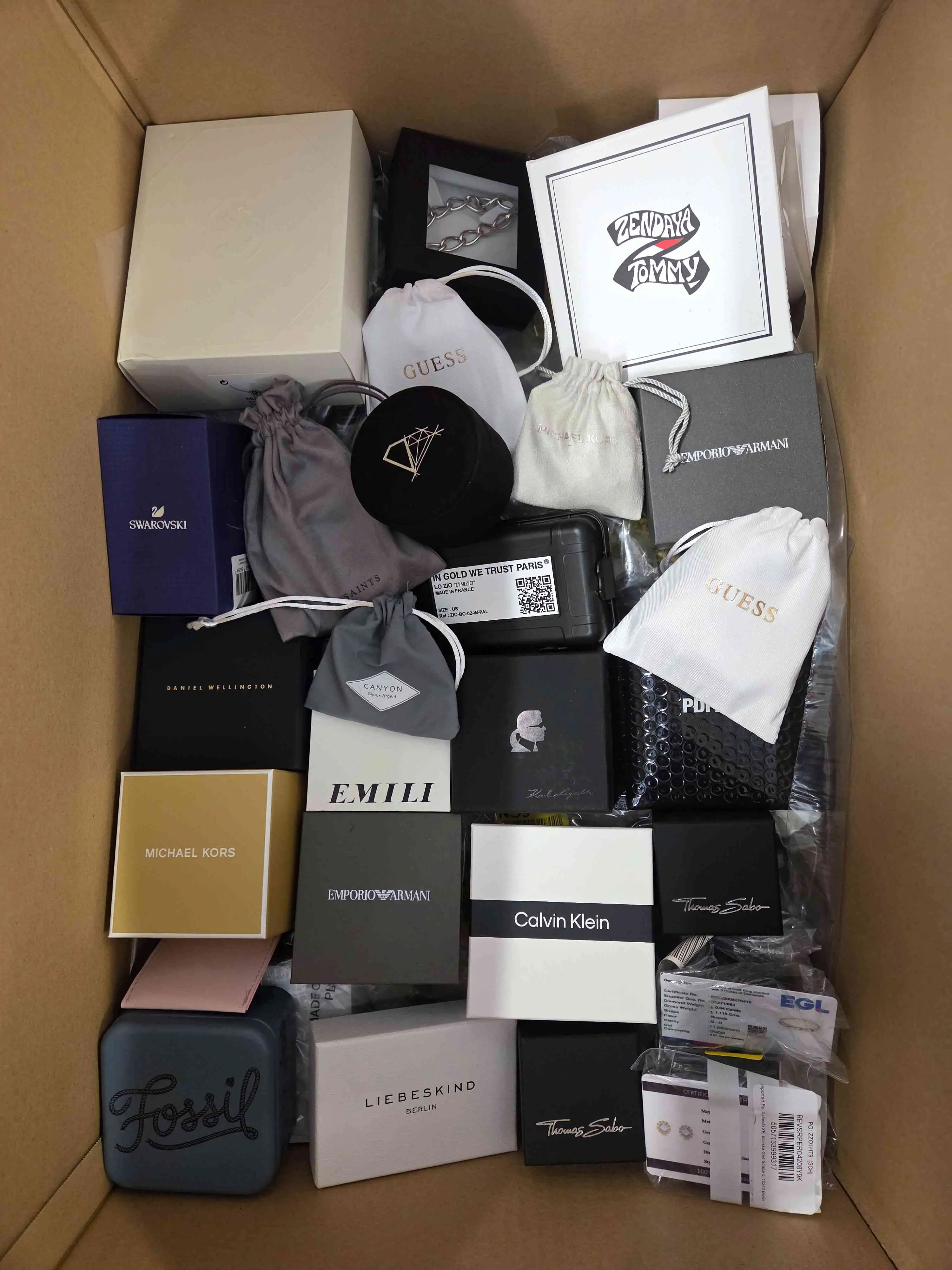 JA106 3 The photo shows a package with clothing in the category A.