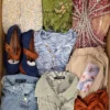 The photo shows a package with clothing in the category BSN.