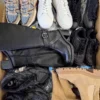 The photo shows a package with footwear in the category CSU.