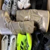 The photo shows a package with footwear in the category CSU.