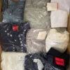 The photo shows a package with clothing in the category B.