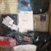 The photo shows a package with clothing in the category B.