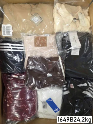 The photo shows a package with clothing in the category B.