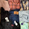 The photo shows a package with clothing in the category U.