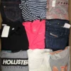 The photo shows a package with clothing in the category U.