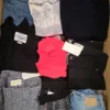 The photo shows a package with clothing in the category U.