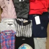 The photo shows a package with clothing in the category U.