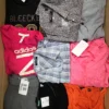 The photo shows a package with clothing in the category U.