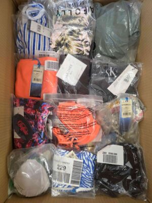 The photo shows a package with clothing in the category ABW.