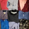 The photo shows a package with clothing in the category U.