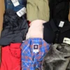 The photo shows a package with clothing in the category U.