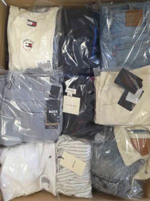 The photo shows a package with clothing in the category C.