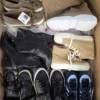 The photo shows a package with footwear in the category BSU.