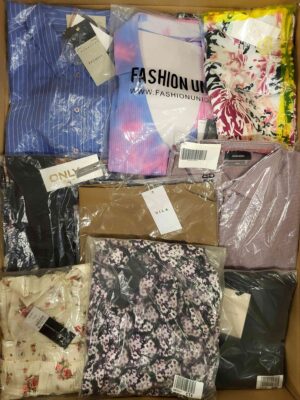 The photo shows a package with clothing in the category AR.