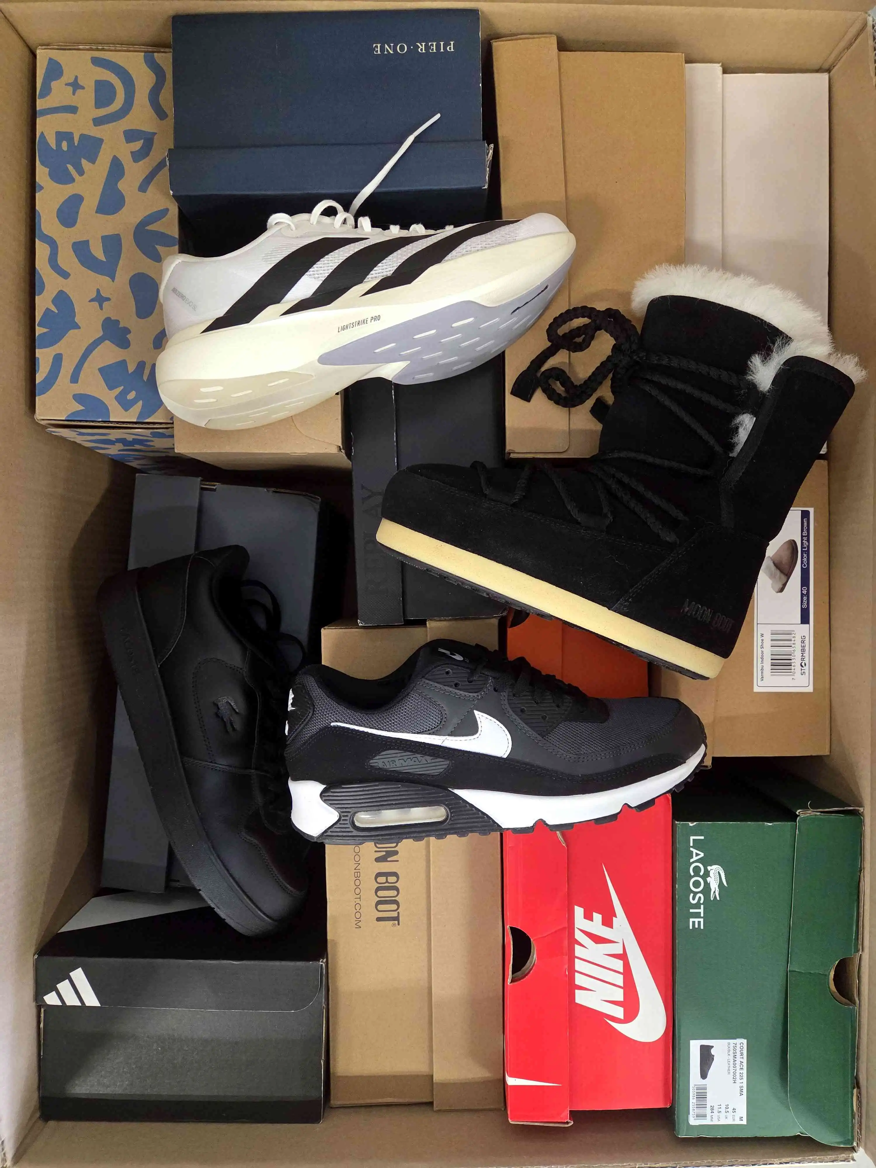 CS5658 3 The photo shows a package with footwear in the category CS.