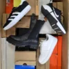 The photo shows a package with footwear in the category CS.