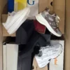 The photo shows a package with footwear in the category CS.