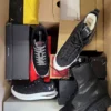 The photo shows a package with footwear in the category CS.