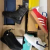 The photo shows a package with footwear in the category CS.
