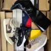 The photo shows a package with footwear in the category CS.