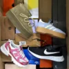 The photo shows a package with footwear in the category CS.