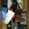 The photo shows a package with footwear in the category CS.