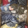 The photo shows a package with clothing in the category AP.