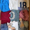 The photo shows a package with clothing in the category BSN.
