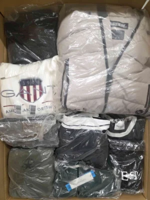 The photo shows a package with clothing in the category D.