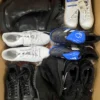 The photo shows a package with footwear in the category CSU.